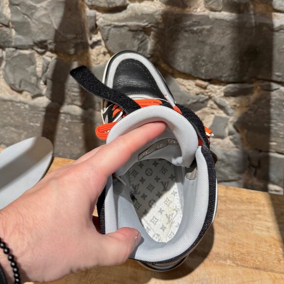 Louis Vuitton Black Grey LV Trainer 408 High-top Sneakers - Picture 12 of 13
